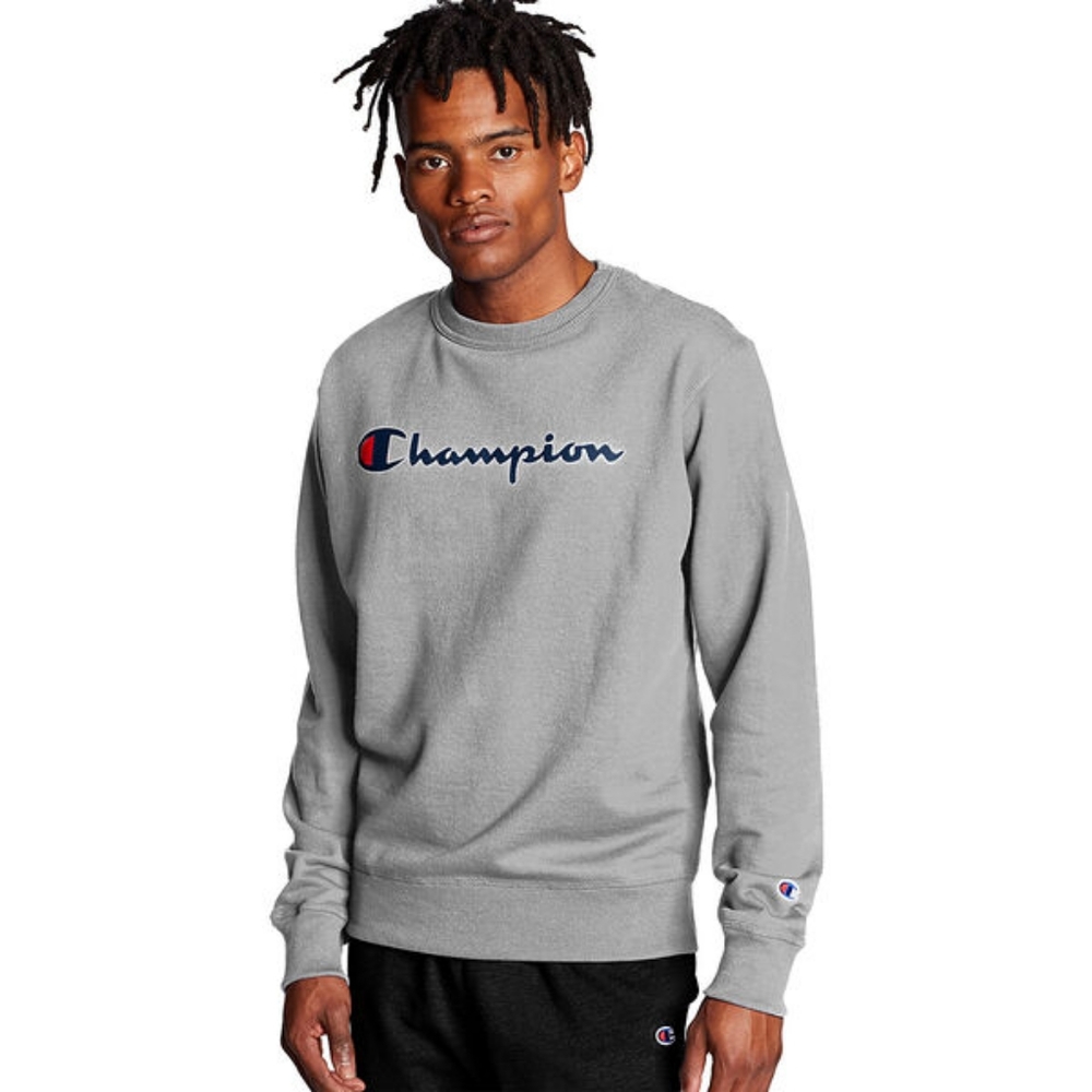 Champion NWT Gray Powerblend Graphic Sweatshirt